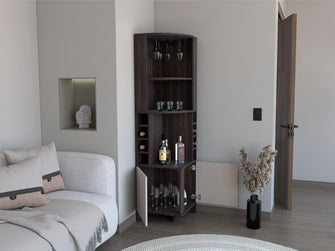 Bar Esquinero Renens, Nogal y Capri, con espacio superior para almacenar copas de vino