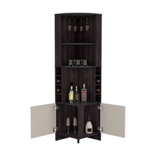 Bar Esquinero Renens, Nogal y Capri, con espacio superior para almacenar copas de vino