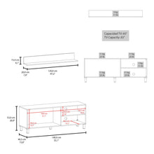 Mesa Para Tv Bryce, Blanco Duqueza, Para Televisor Hasta 60 Pulgadas ZF
