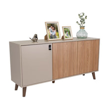 Mesa Auxiliar Mirabella, Cocoa, con Dos Puertas Abatibles y Amplio espacio para Ubicar Objetos