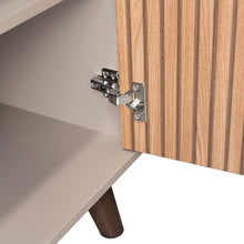 Mesa Auxiliar Mirabella, Cocoa, con Dos Puertas Abatibles y Amplio espacio para Ubicar Objetos