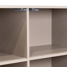 Mesa Auxiliar Mirabella, Cocoa, con Dos Puertas Abatibles y Amplio espacio para Ubicar Objetos