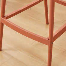 Silla para Bar Palermo, Terracota, con Reposa Pies Doble Propósito