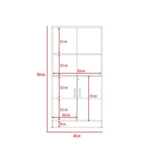 Biblioteca Concept, Wengue y Chocolate, con Variedad de Entrepaños