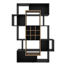 Biblioteca Bar Simba, Wengue y Fresno Europeo, con espacio para libros, copas, licores