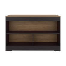 Barra de Cocina Kuho, Kronos Wengue y Krono Fresno, Moderna con variedad de entrepaños y espacios para ubicar objetos de cocina ZF
