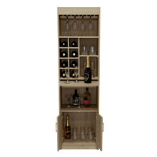 Bar Celeste, Beige, Dos Puertas, Espacio Para Copas y Vino