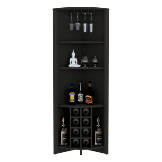 Bar Esquinero Sarume, Wengue, Con Amplio Espacio de Almacenamiento y Porta Copas