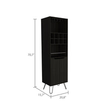 Bar Salek, Wengue, con Espacio Para Botellas y Portacopas  ZF