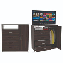 Organizador Barlovento Caoba, con Cuatro Cajones y una puerta X2