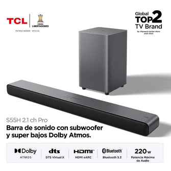 Barra de Sonido TCL S55H