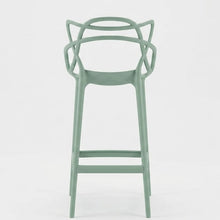 Silla para Bar Palermo, Verde, con Reposa Pies Doble Propósito
