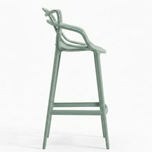 Silla para Bar Palermo, Verde, con Reposa Pies Doble Propósito