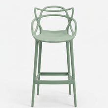 Silla para Bar Palermo, Verde, con Reposa Pies Doble Propósito