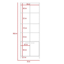 Biblioteca Midas,Blanco Perla Y Café claro, con Entrepaños y Amplio Espacio de Almacenamiento ZF