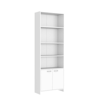 Mueble Multiusos Milán, Blanco Duqueza, con Dos Puertas Abatibles y Cuatro Entrepaños