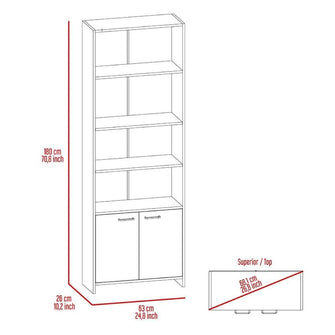 Combo para Sala Maryland, Incluye Panel de Tv y Biblioteca