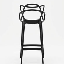 Silla para Bar Palermo, Negro, con Reposa Pies Doble Proposito