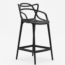 Silla para Bar Palermo, Negro, con Reposa Pies Doble Proposito