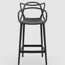 Silla para Bar Palermo, Negro, con Reposa Pies Doble Proposito
