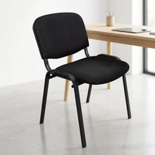 Silla Interlocutora, Negro, Con espaldar y diseño sencillo
