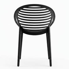 Silla Tokio con Brazos, Color Negro, con Espaldar y Diseño Moderno