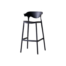 Silla para Bar Elena, Color Negro, Diseño Moderno X2