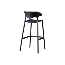 Silla para Bar Elena, Color Negro, Diseño Moderno X4