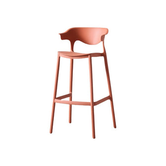 Butaco para Barra Elena, Color Terracota, Diseño Moderno