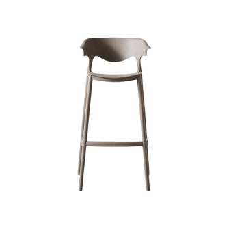Butaco para Barra Elena, Color Taupe, Diseño Moderno X2