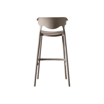 Butaco para Barra Elena, Color Taupe, Diseño Moderno