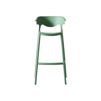 Butaco para Barra Elena, Color Verde Oliva, Diseño Moderno