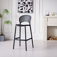Set de 2 Sillas para Bar Paraíso, Color Negro, Diseño Moderno