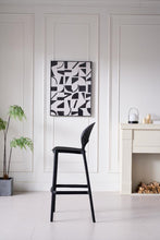 Silla para Bar Paraiso, Color Negro, Diseño modernoX4