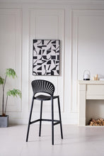 Silla para Bar Paraiso, Color Negro, Diseño moderno