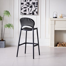Set de 2 Sillas para Bar Paraíso, Color Negro, Diseño Moderno
