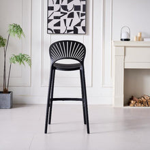 Silla para Bar Paraíso, Color Negro, Diseño Moderno