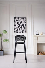 Silla para Bar Paraiso, Color Negro, Diseño modernoX4