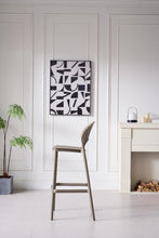 Silla para Bar Paraiso, Color Taupe, Diseño moderno X2