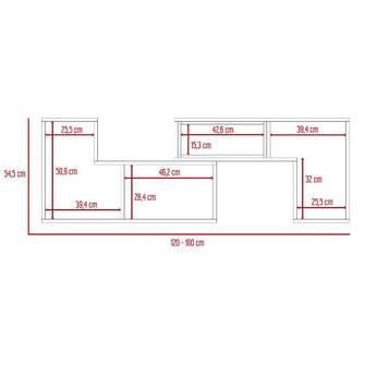 Combo Para Sala Marbella, Incluye Mesa Para TV y Mesa de Centro