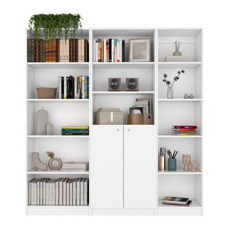 Combo de Bibliotecas Home Eco, Blanco Incluye Tres Bibliotecas