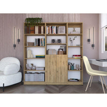 Combo de Bibliotecas Home Eco, Macadamia Incluye Tres Bibliotecas - VIRTUAL MUEBLES