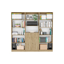 Combo de Bibliotecas Home Eco, Macadamia Incluye Tres Bibliotecas - VIRTUAL MUEBLES