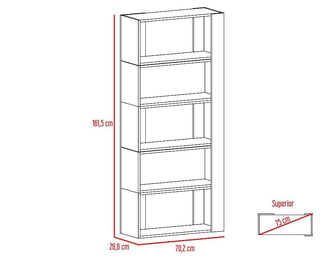 Combo Para Sala Capri, Incluye Biblioteca Cubo y Mesa de Centro