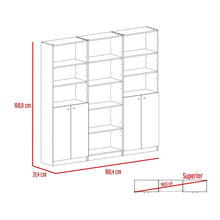 Combo de Bibliotecas Home, Blanco Incluye Tres Bibliotecas