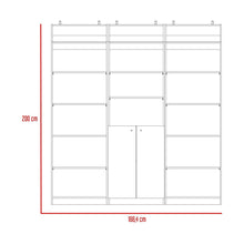 Combo de Bibliotecas Home, Blanco, Incluye Tres Bibliotecas y Tres Complementos