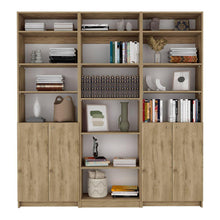 Combo de Bibliotecas Macadamia, Blanco Incluye Tres Bibliotecas y Tres Complementos