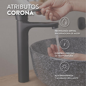 Combo Lavamanos Ganet II, Nogal Europeo y Capri, Incluye Lavamanos en Porcelana Sanitaria y Grifería