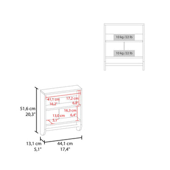 Gabinete de Baño Lupek, Blanco, con Tubo y Manija Metálicas ZF