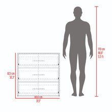 Organizador Montano, Avellana y Wengue, con tres cajones deslizable para guardar objetos personales
